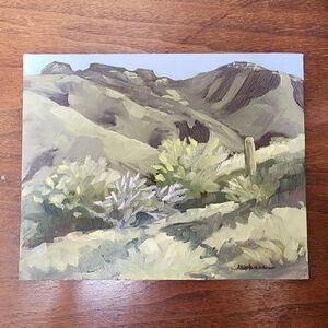 Desert Mountain Pil Painting 8in x 10in